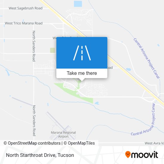 North Starthroat Drive map