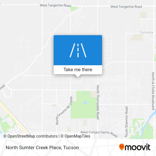 Mapa de North Sumter Creek Place