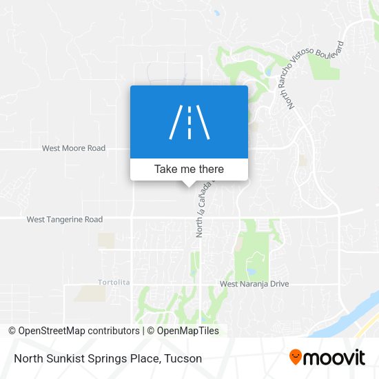 North Sunkist Springs Place map