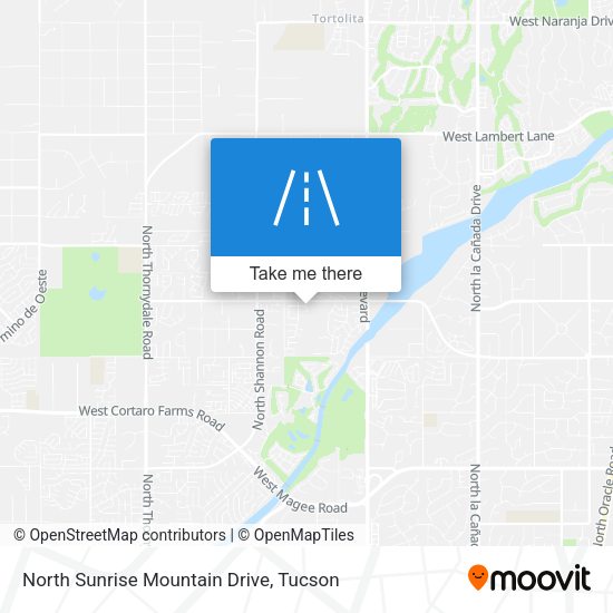 Mapa de North Sunrise Mountain Drive