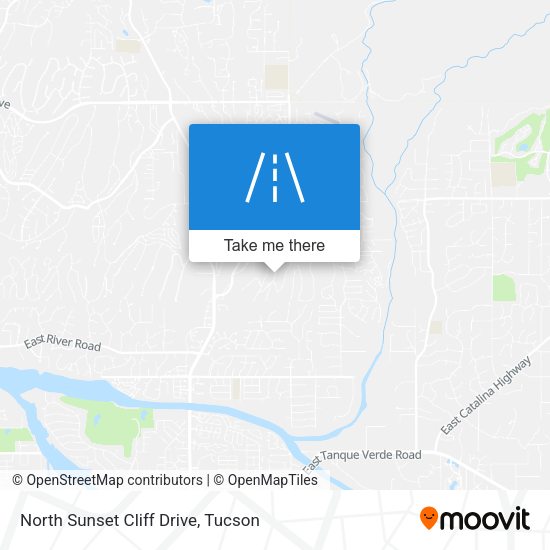 North Sunset Cliff Drive map