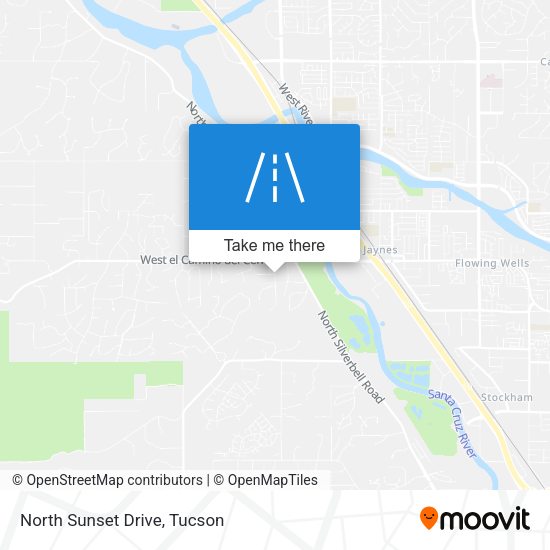 North Sunset Drive map