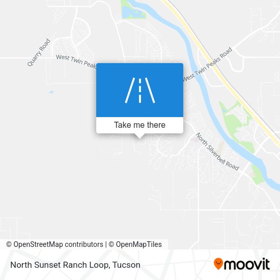 North Sunset Ranch Loop map