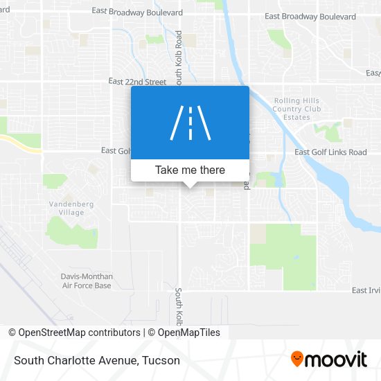 South Charlotte Avenue map