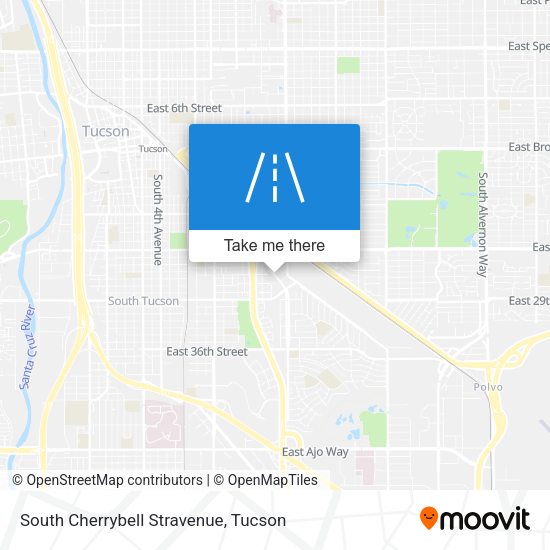 South Cherrybell Stravenue map
