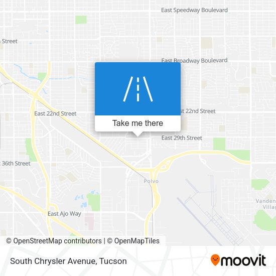South Chrysler Avenue map