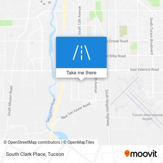 South Clark Place map