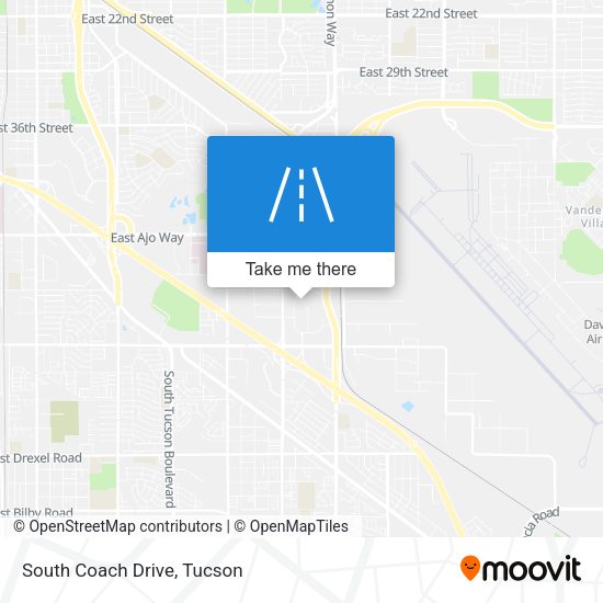 Mapa de South Coach Drive
