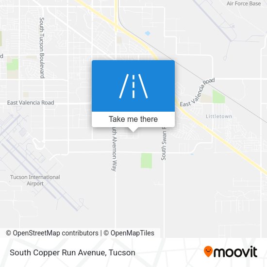 Mapa de South Copper Run Avenue