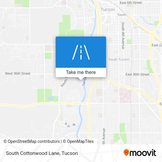 South Cottonwood Lane map