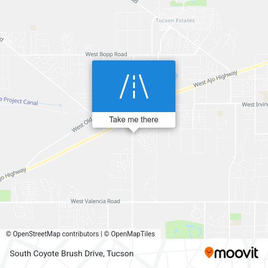 South Coyote Brush Drive map