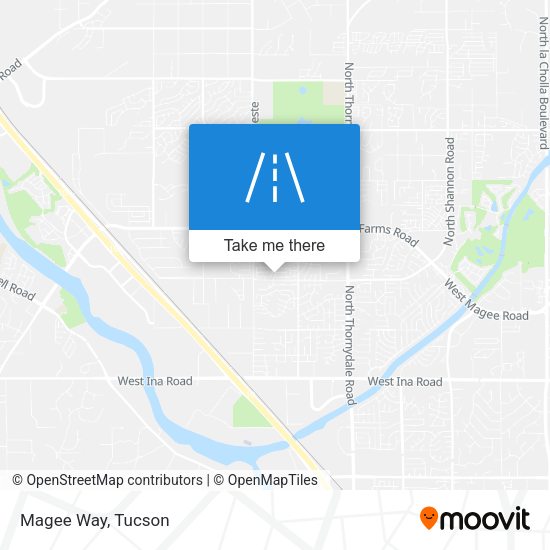 Magee Way map