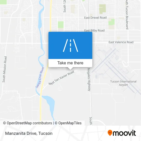 Manzanita Drive map