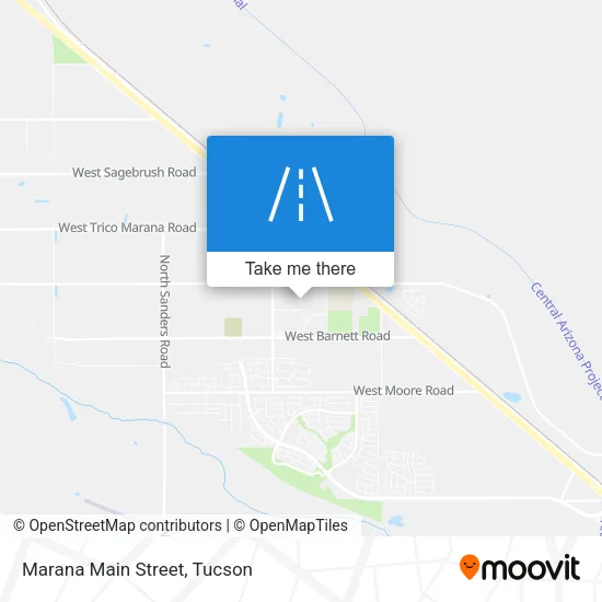 Marana Main Street map