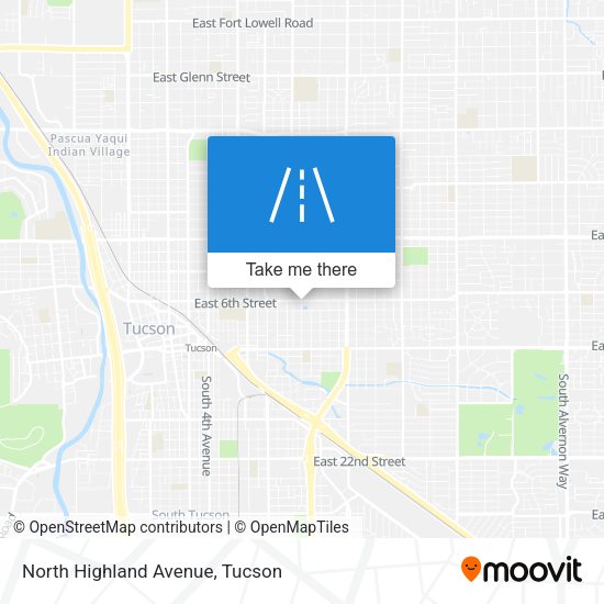 North Highland Avenue map