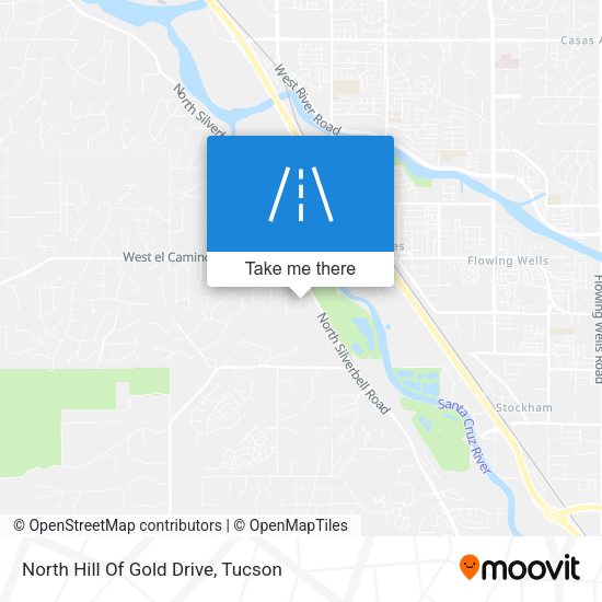 North Hill Of Gold Drive map