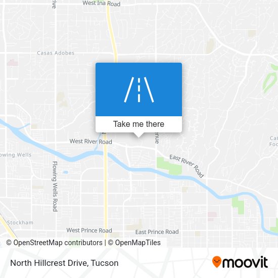 Mapa de North Hillcrest Drive