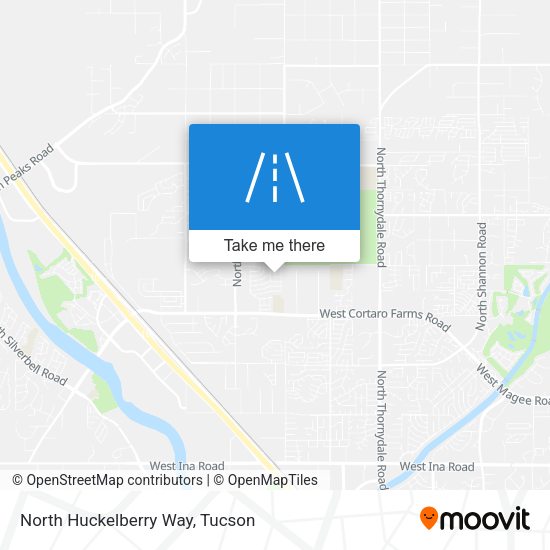 North Huckelberry Way map