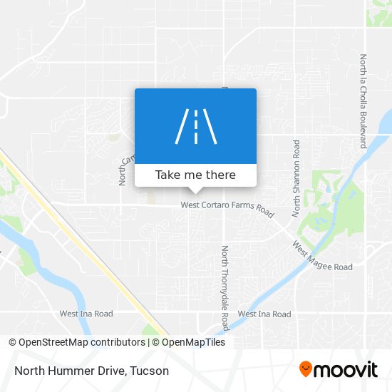 North Hummer Drive map