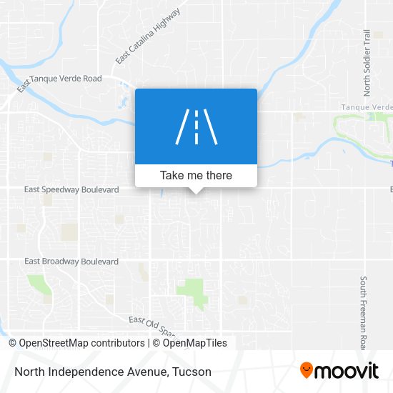 North Independence Avenue map