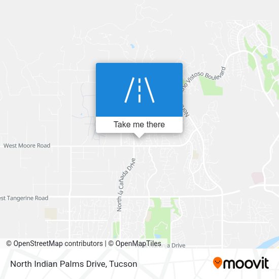 North Indian Palms Drive map