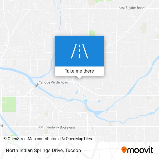 Mapa de North Indian Springs Drive