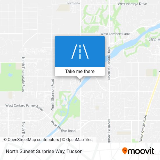 Mapa de North Sunset Surprise Way