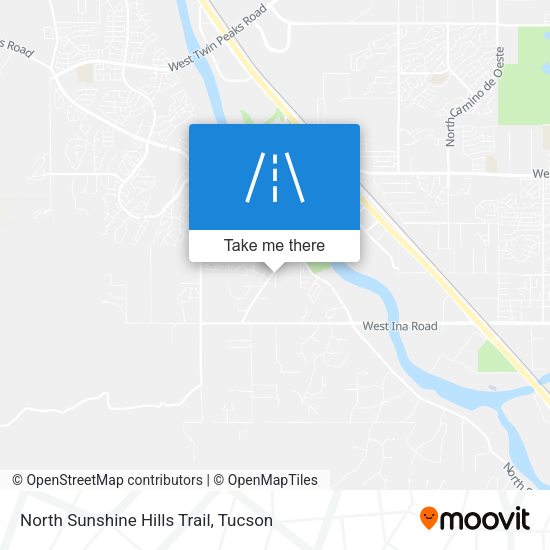 Mapa de North Sunshine Hills Trail