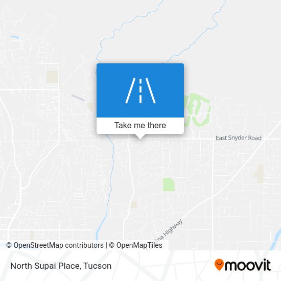 North Supai Place map