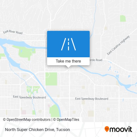North Super Chicken Drive map