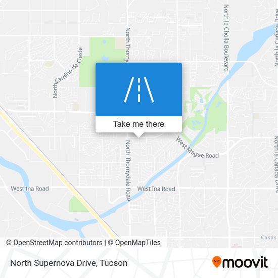 Mapa de North Supernova Drive