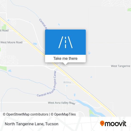 North Tangerine Lane map