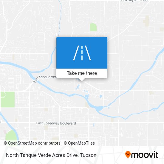 North Tanque Verde Acres Drive map