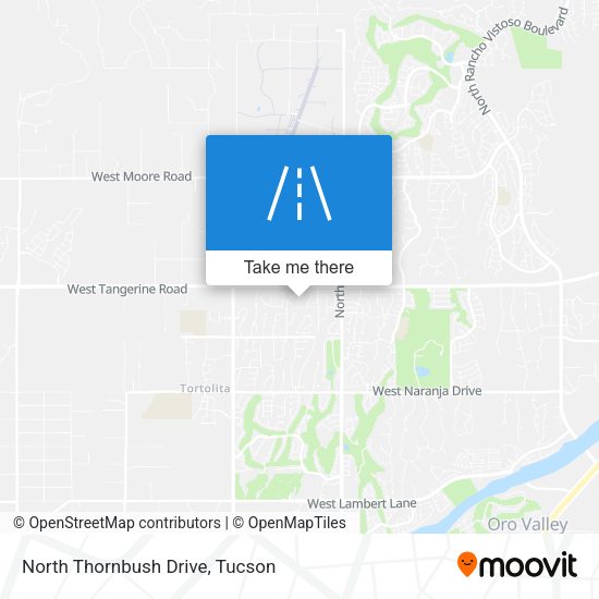 Mapa de North Thornbush Drive