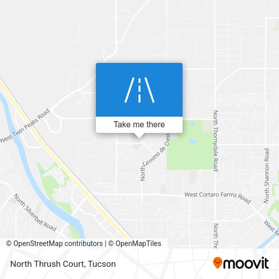 North Thrush Court map