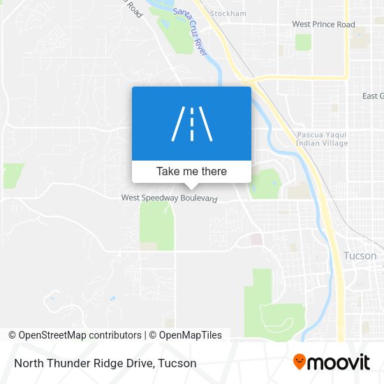 North Thunder Ridge Drive map