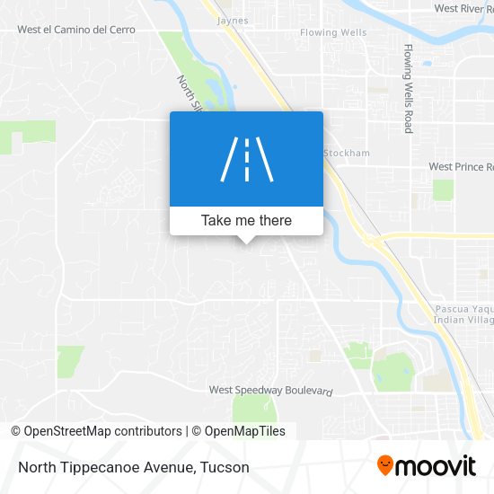 North Tippecanoe Avenue map