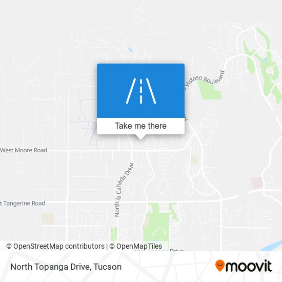 North Topanga Drive map