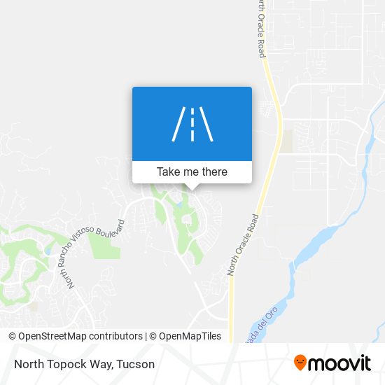 North Topock Way map