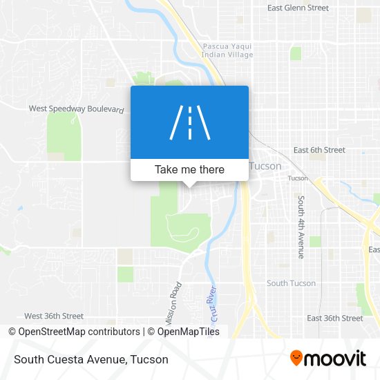 South Cuesta Avenue map