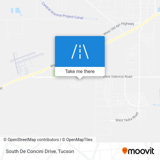 South De Concini Drive map