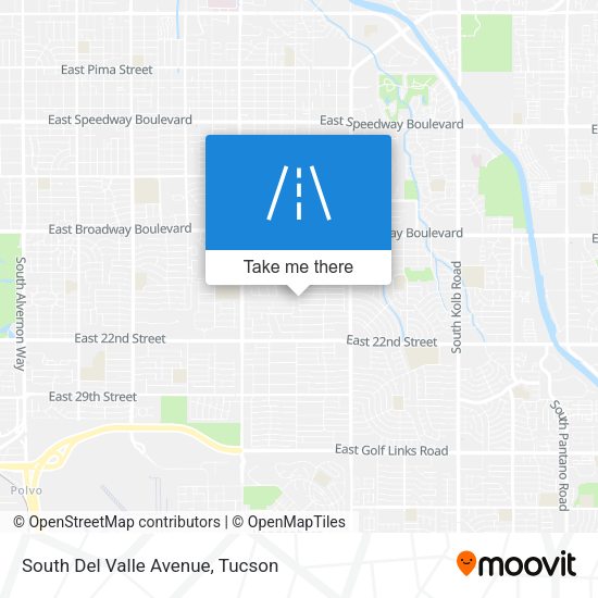 South Del Valle Avenue map