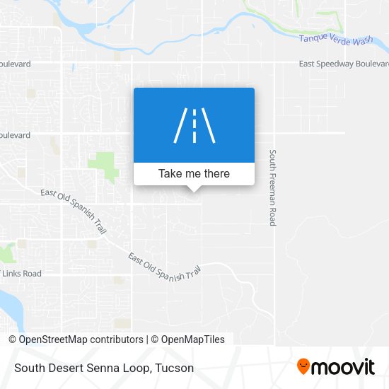 South Desert Senna Loop map
