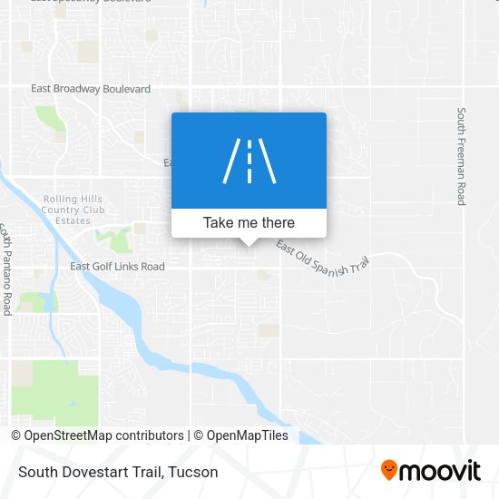 South Dovestart Trail map