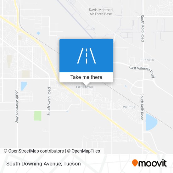 South Downing Avenue map