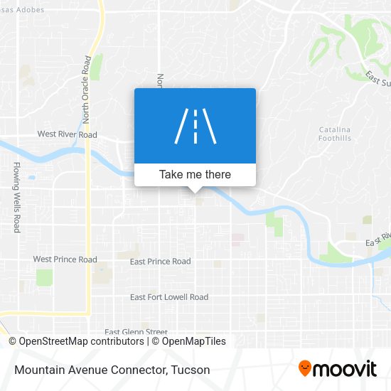 Mountain Avenue Connector map