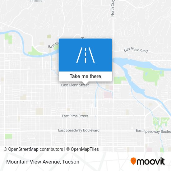 Mapa de Mountain View Avenue