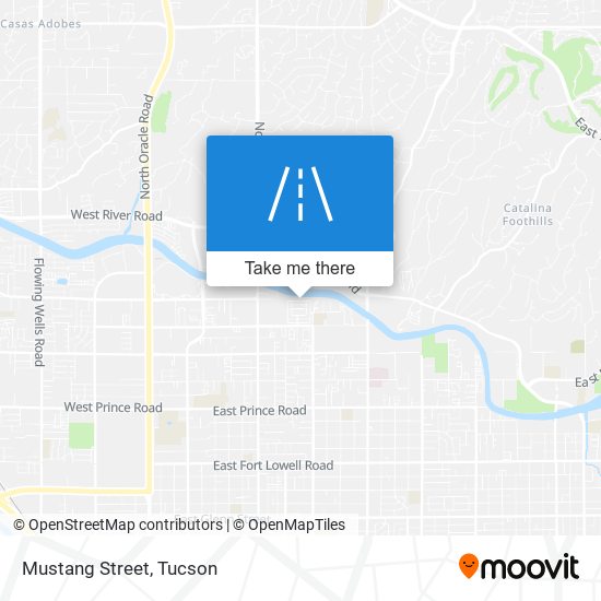 Mustang Street map