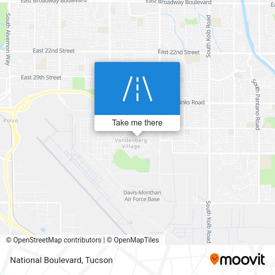 Mapa de National Boulevard