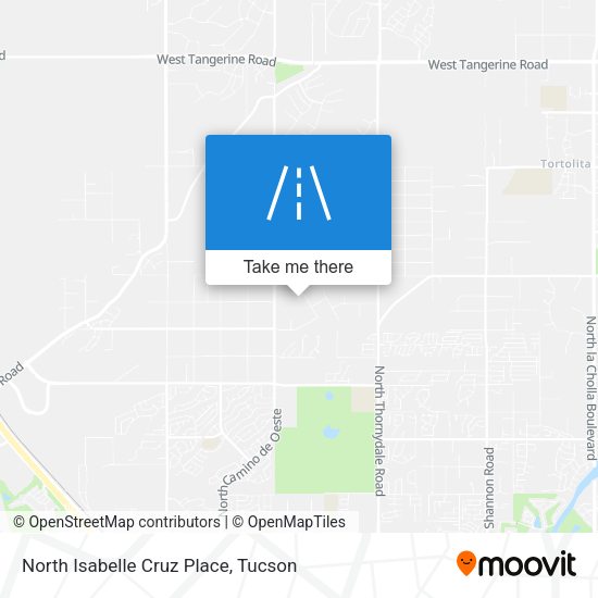 North Isabelle Cruz Place map